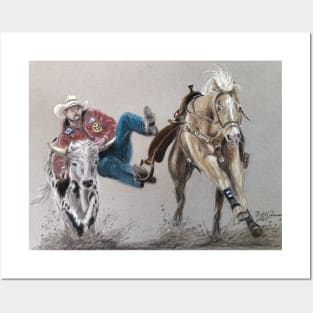 Steer Wrestling Posters and Art